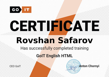 html cert