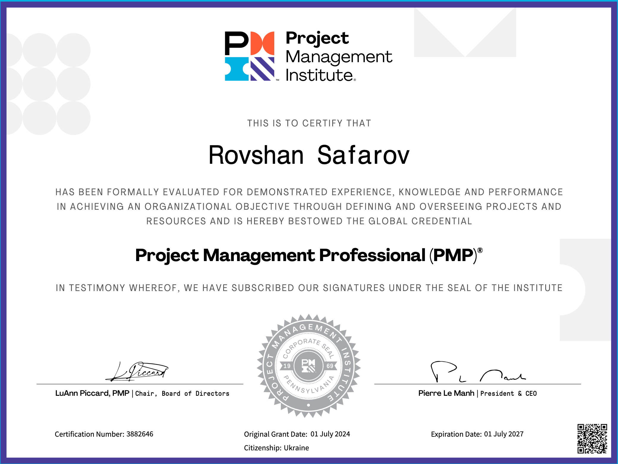 pmp cert